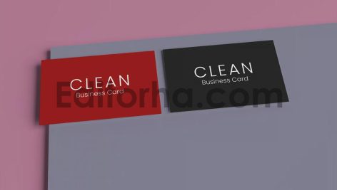 Clean Business Card Mock Up2
