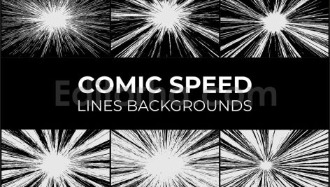 10 Comic Speed Lines Backgrounds