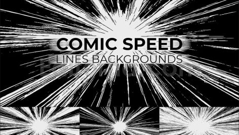 10 Comic Speed Lines Backgrounds