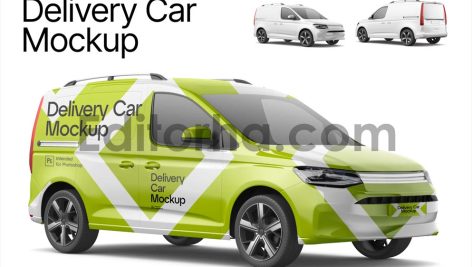 Delivery Car Mockup1