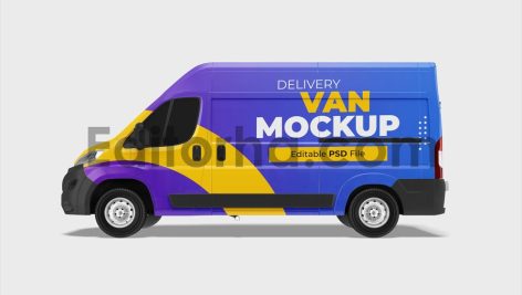 Delivery Van Mockup
