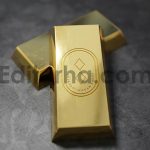 Gold die cut logo mockup3
