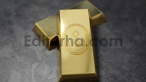Gold die cut logo mockup3