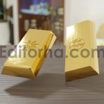 Gold die cut logo mockup4