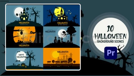 Halloween Background | Premiere Pro MOGRT