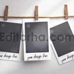 Hanging Polaroid Photos Mockup1