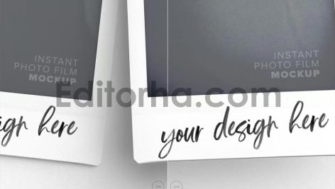 Hanging Polaroid Photos Mockup2
