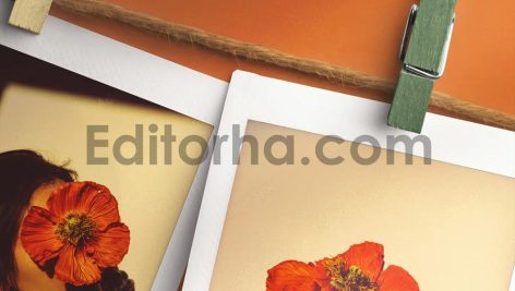 Hanging Polaroid Photos Mockup3