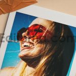 Instant Photo Mockup Tape on Wall2