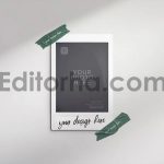 Instant Photo Mockup Tape on Wall6