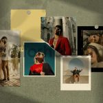 Minimalist Polaroid Moodboard Mockup