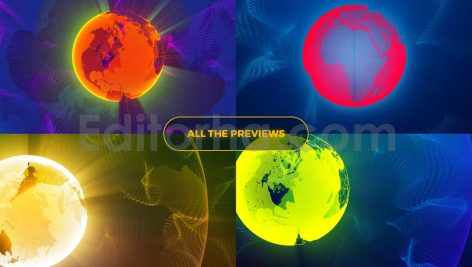 Abstract World & Particles Backgrounds