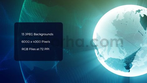 دانلود بک گراند جهان انتزاعی با ذرات مدرن Abstract World & Particles Backgrounds