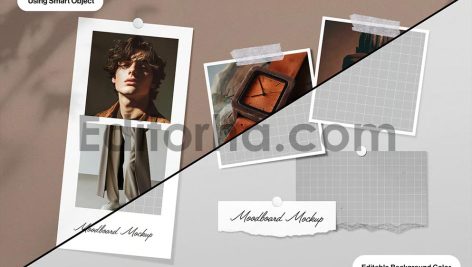 Polaroid Collage Mockup4
