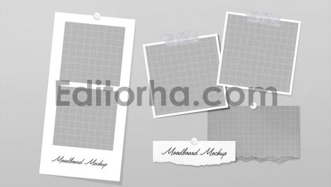 Polaroid Collage Mockup5
