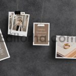 Polaroid Photo Collage Mockup