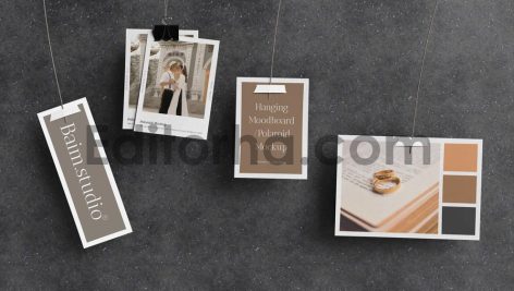 Polaroid Photo Collage Mockup
