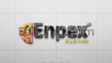 Realistic Mockup Logo 3D Reflection 1