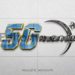 Realistic Mockup Logo 3D Reflection 2