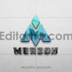 Realistic Mockup Logo 3D Reflection 5