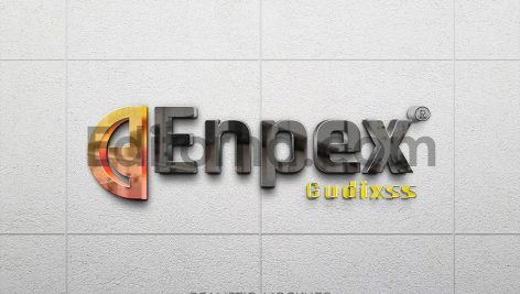Realistic Mockup Logo 3D Reflection 6