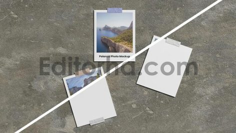 Realistic Polaroid Photo Mockup2