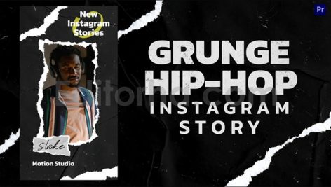Grunge Hip-Hop Story & Reels Mogrt