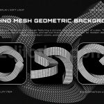 Techno Mesh Geometric Background