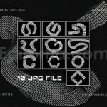 دانلود بک گراند مینیمال هندسی تکنو مش Techno Mesh Geometric Background