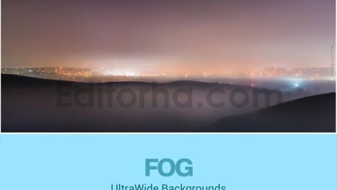 UltraWide City and Fog Backgrounds Set