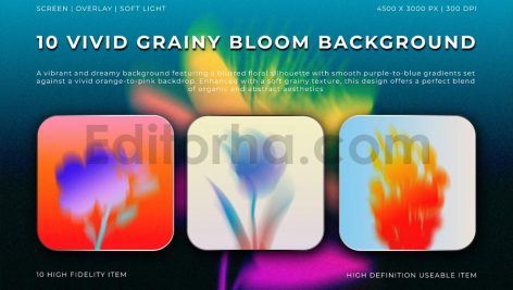 Vivid Grainy Bloom Backgrounds