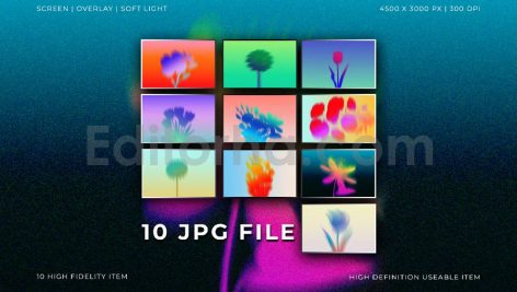 Vivid Grainy Bloom Backgrounds