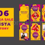 mega super sale instagram stories pack