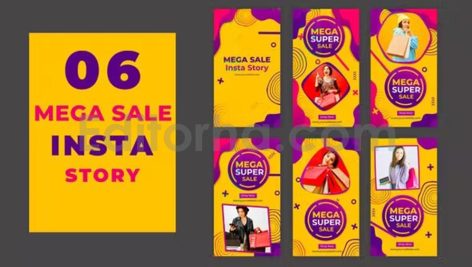 mega super sale instagram stories pack