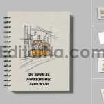 A5 Spiral Notebook Mockup1