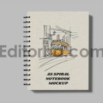 A5 Spiral Notebook Mockup11