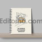 A5 Spiral Notebook Mockup5