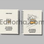 A5 Spiral Notebook Mockup8