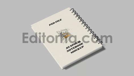 A5 Spiral Notebook Mockup9
