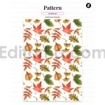 Autumn season illustration and pattern