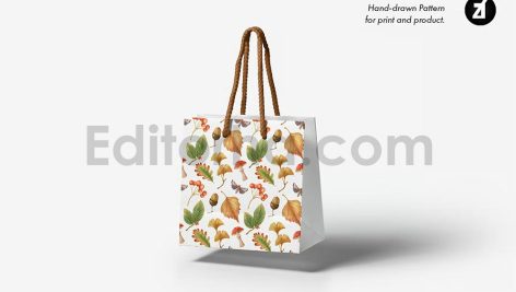 Autumn season illustration and pattern