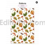 Autumn season illustration and pattern