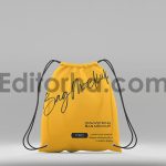 Drawstring Bag Mockup Set3
