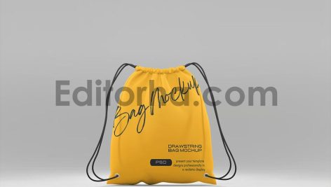 Drawstring Bag Mockup Set3