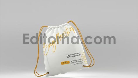 Drawstring Bag Mockup Set4