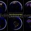 6 Earth Continents at Night