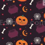 Halloween Pumpkin Pattern Background