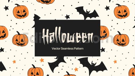 Halloween Vector Seamless Pattern
