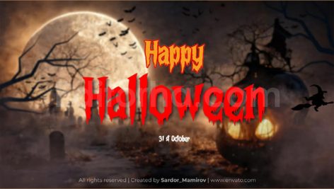 Happy Halloween Intro 2025 MOGRT