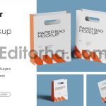 High Quality Paper Bag Mockup Set1